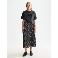 Снимка на SCOTCH&SODA WOMEN'S LOOSE FIT T-SHIRT WITH LEOPARD ARTWORK IN METEORITE 7