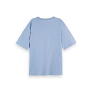 Снимка на SCOTCH&SODA WOMEN'S LOOSE FIT T-SHIRT WITH LEOPARD ARTWORK IN FADED DENIM 2