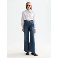 Снимка на SCOTCH&SODA WOMEN'S GIRLFRIEND SHIRT IN BRIGHT WHITE / FADED DENIM STRIPE 7