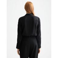 Снимка на SCOTCH&SODA WOMEN'S REGULAR FIT JACQUARD SHIRT IN METEORITE 5