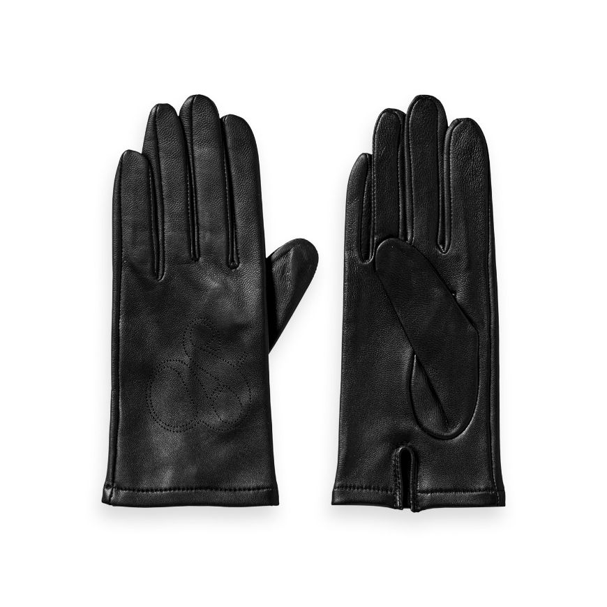 Снимка на SCOTCH&SODA WOMEN'S PERFORATED LEATHER GLOVES IN BLACK