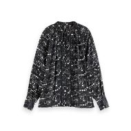 Снимка на SCOTCH&SODA WOMEN'S SHIRT WITH LACE AND TIES IN MOON GARDENING 1