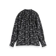 Снимка на SCOTCH&SODA WOMEN'S SHIRT WITH LACE AND TIES IN MOON GARDENING 2