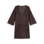 Снимка на SCOTCH&SODA WOMEN'S METALLIC POINTELLE PULLOVER IN CHOCOLATE PLUM METALLIC 2