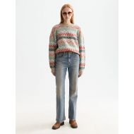 Снимка на SCOTCH&SODA WOMEN'S FAIR ISLE RELAXED PULLOVER IN TANNIN MELANGE 7
