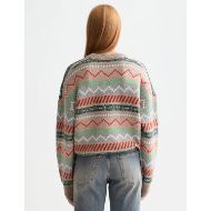 Снимка на SCOTCH&SODA WOMEN'S FAIR ISLE RELAXED PULLOVER IN TANNIN MELANGE 5