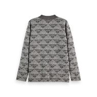 Снимка на SCOTCH&SODA WOMEN'S JACQUARD KNITTED JACKET IN SILVER/GUNMETAL 2