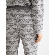 Снимка на SCOTCH&SODA WOMEN'S MONOGRAM JACQUARD KNITTED TROUSERS IN SILVER/GUNMETAL 6