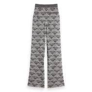 Снимка на SCOTCH&SODA WOMEN'S MONOGRAM JACQUARD KNITTED TROUSERS IN SILVER/GUNMETAL 2