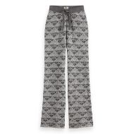 Снимка на SCOTCH&SODA WOMEN'S MONOGRAM JACQUARD KNITTED TROUSERS IN SILVER/GUNMETAL 1