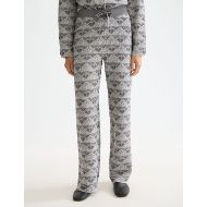Снимка на SCOTCH&SODA WOMEN'S MONOGRAM JACQUARD KNITTED TROUSERS IN SILVER/GUNMETAL 4