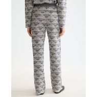 Снимка на SCOTCH&SODA WOMEN'S MONOGRAM JACQUARD KNITTED TROUSERS IN SILVER/GUNMETAL 5