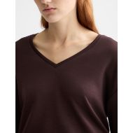 Picture of SCOTCH&SODA WOMEN'S MODAL SWEATER IN CHOCOLATE PLUM 6