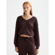 Picture of SCOTCH&SODA WOMEN'S MODAL SWEATER IN CHOCOLATE PLUM 4