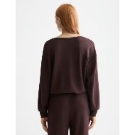 Picture of SCOTCH&SODA WOMEN'S MODAL SWEATER IN CHOCOLATE PLUM 5