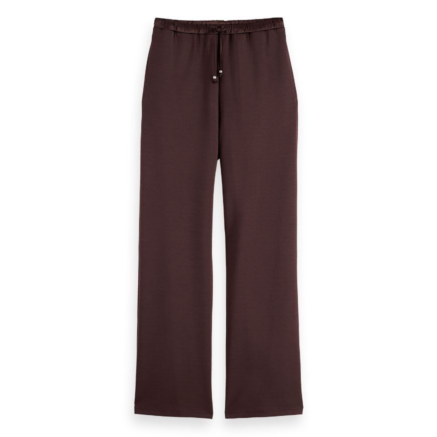 Picture of SCOTCH&SODA WOMEN'S MODAL SWEATPANTS IN CHOCOLATE PLUM