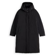 Picture of SCOTCH&SODA WOMEN'S CLEAN LONGLINE PUFFER IN METEORITE 1