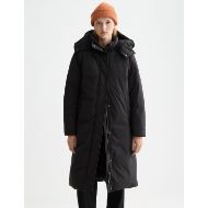 Picture of SCOTCH&SODA WOMEN'S CLEAN LONGLINE PUFFER IN METEORITE 5