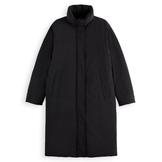 Показвай детайлите за SCOTCH&SODA WOMEN'S CLEAN LONGLINE PUFFER IN METEORITE 3 - FanPoint Снимка на SCOTCH&SODA WOMEN'S CLEAN LONGLINE PUFFER IN METEORITE 3