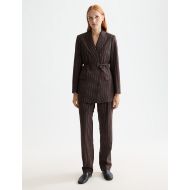 Снимка на SCOTCH&SODA WOMEN'S ROBYN - HIGH RISE RELAXED TAPERED LEG IN CHOCOLATE PLUM 7