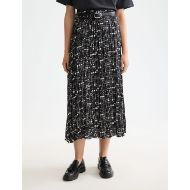 Снимка на SCOTCH&SODA WOMEN'S CRINKLE PLEAT MIDI SKIRT IN MOON GARDENING 4