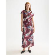 Снимка на SCOTCH&SODA WOMEN'S CRINKLE PLEAT MIDI SKIRT IN ABSTRACT MOUNTAIN 6