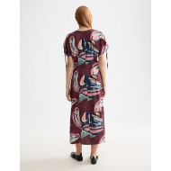 Снимка на SCOTCH&SODA WOMEN'S DRAWSTRING MAXI DRESS IN ABSTRACT MOUNTAIN 5