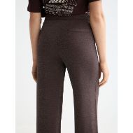 Снимка на SCOTCH&SODA WOMEN'S METALLIC POINTELLE KNITTED TROUSER IN CHOCOLATE PLUM METALLIC 6