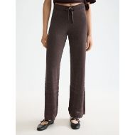 Снимка на SCOTCH&SODA WOMEN'S METALLIC POINTELLE KNITTED TROUSER IN CHOCOLATE PLUM METALLIC 4