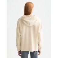Picture of SCOTCH&SODA WOMEN'S 750 YEARS ARTWORK HOODIE IN SANDSHELL 5