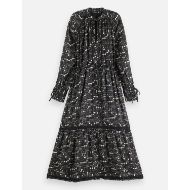 Снимка на SCOTCH&SODA WOMEN'S MAXI DRESS WITH LACE DETAILS IN MOON GARDENING 1