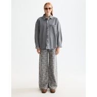 Снимка на SCOTCH&SODA WOMEN'S WASHED DENIM OVERSHIRT - BLACK SPARK IN BLACK SPARK 7