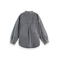 Снимка на SCOTCH&SODA WOMEN'S WASHED DENIM OVERSHIRT - BLACK SPARK IN BLACK SPARK 2