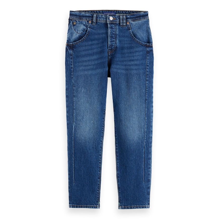 Picture of SCOTCH&SODA WOMEN'S THE BUZZ BOYFRIEND JEANS - TEMPO BLUE