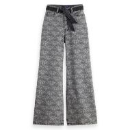 Picture of SCOTCH&SODA WOMEN'S THE WAVE WIDE JEANS - MONOGRAM BLACK 1