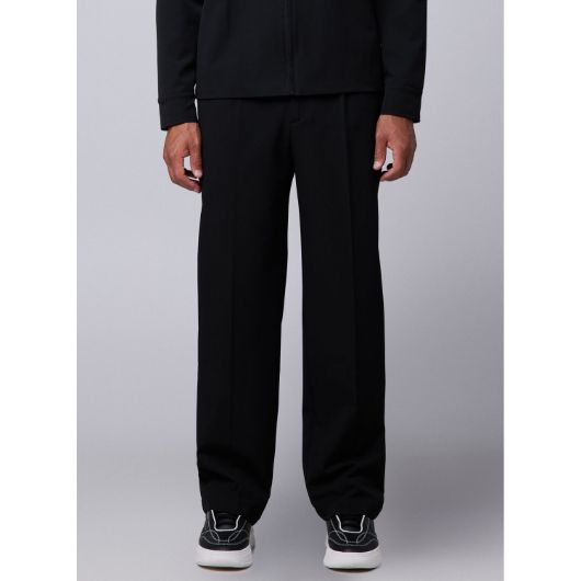 Show details for OTP MEN'S PLEATED TROUSER IN BLACK 3 - FanPoint Picture of OTP MEN'S PLEATED TROUSER IN BLACK 3