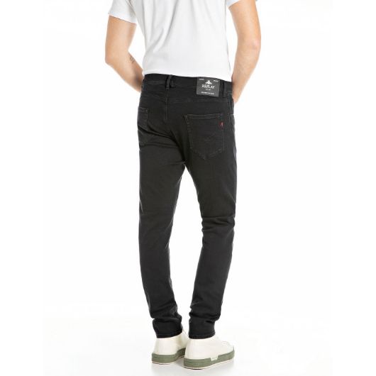 Показвай детайлите за REPLAY МЪЖКИ MICKYM SLIM-FIT ДЕНИМ 9.5 OZ BLACK OD BLACK POWER STRETCH DENIM В ЧЕРНО 3 - FanPoint Снимка на REPLAY МЪЖКИ MICKYM SLIM-FIT ДЕНИМ 9.5 OZ BLACK OD BLACK POWER STRETCH DENIM В ЧЕРНО 3