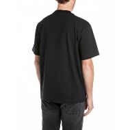 Picture of REPLAY MEN'S COTTON JERSEY T-SHIRT IN BLACK 2