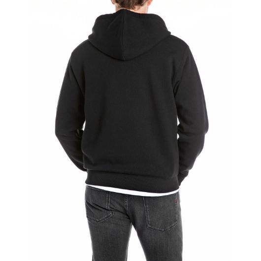 Показвай детайлите за REPLAY МЪЖКИ СУИТШЪРТ BRUSHED FLEECE FULL-ZIP HOODY WITH LOGO В ЧЕРНО 2 - FanPoint Снимка на REPLAY МЪЖКИ СУИТШЪРТ BRUSHED FLEECE FULL-ZIP HOODY WITH LOGO В ЧЕРНО 2