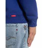 Picture of REPLAY MEN'S FULL-ZIP HOODY WITH LOGO IN ELECTRIC BLUE 5
