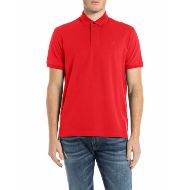 Снимка на REPLAY МЪЖКА REGULAR-FIT БЛУЗА С ЯКА С БРОДЕРИЯ В ЧЕРВЕНО 1