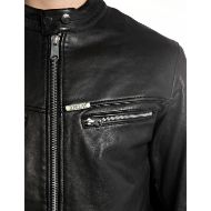 Снимка на REPLAY МЪЖКО КОЖЕНО ЯКЕ FULL-ZIP LEATHER BIKER JACKET В ЧЕРНО 6