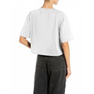 Снимка на REPLAY ДАМСКА БЛУЗА CROPPED OVERSIZED ТОП С ЛОГО В БЯЛО 2