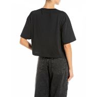 Снимка на REPLAY ДАМСКА БЛУЗА CROPPED OVERSIZED ТОП С ЛОГО В ЧЕРНО 2