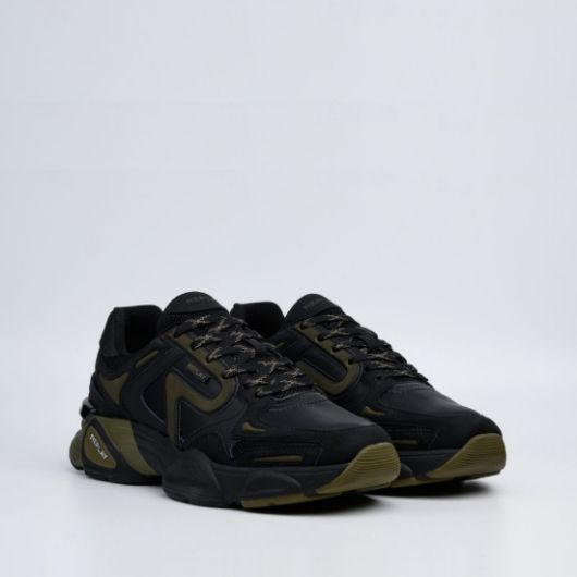 Show details for REPLAY MEN'S DESTINY M CONTEST SNEAKERS IN BLACK AND GREEN 2 - FanPoint Picture of REPLAY MEN'S DESTINY M CONTEST SNEAKERS IN BLACK AND GREEN 2