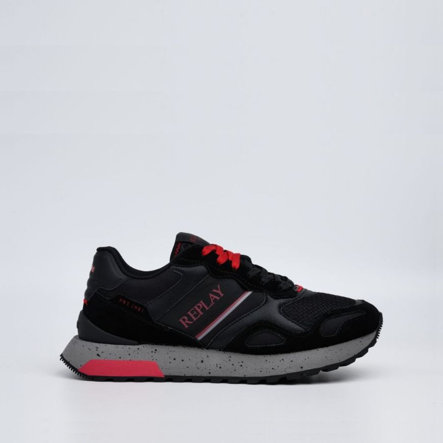 Picture of REPLAY MEN'S BULLET ONE SNEAKERS IN BLACK