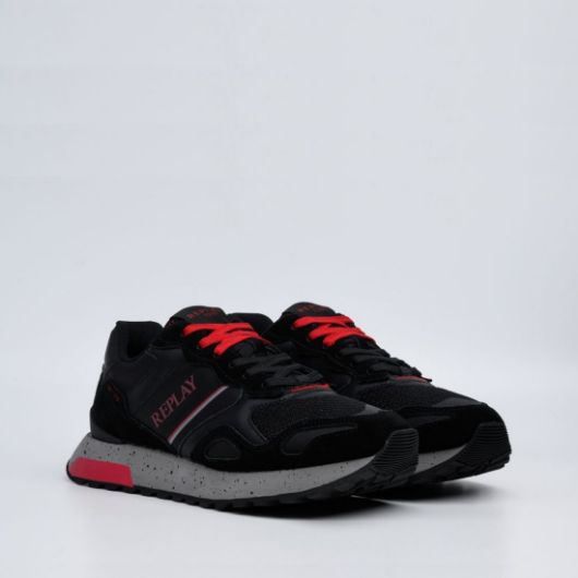 Show details for REPLAY MEN'S BULLET ONE SNEAKERS IN BLACK 2 - FanPoint Picture of REPLAY MEN'S BULLET ONE SNEAKERS IN BLACK 2