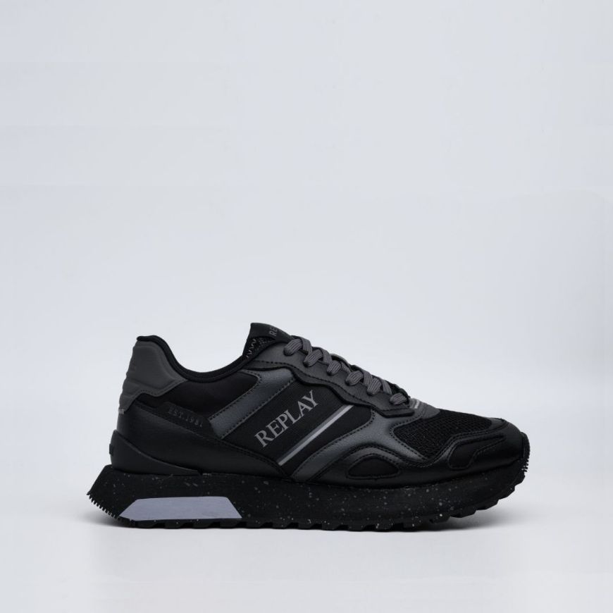 Picture of REPLAY MEN'S BULLET TOTAL SNEAKERS IN BLACK