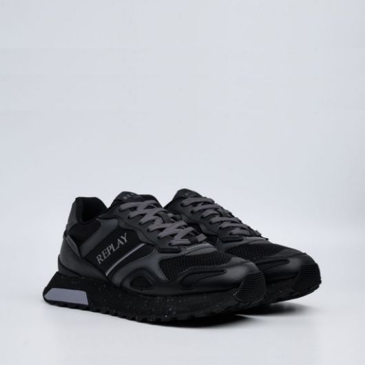 Show details for REPLAY MEN'S BULLET TOTAL SNEAKERS IN BLACK 2 - FanPoint Picture of REPLAY MEN'S BULLET TOTAL SNEAKERS IN BLACK 2