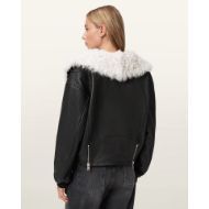 Снимка на ALLSAINTS ДАМСКО КОЖЕНО ЯКЕ LIBRA SHEARLING В ЧЕРНО/БЯЛО 2